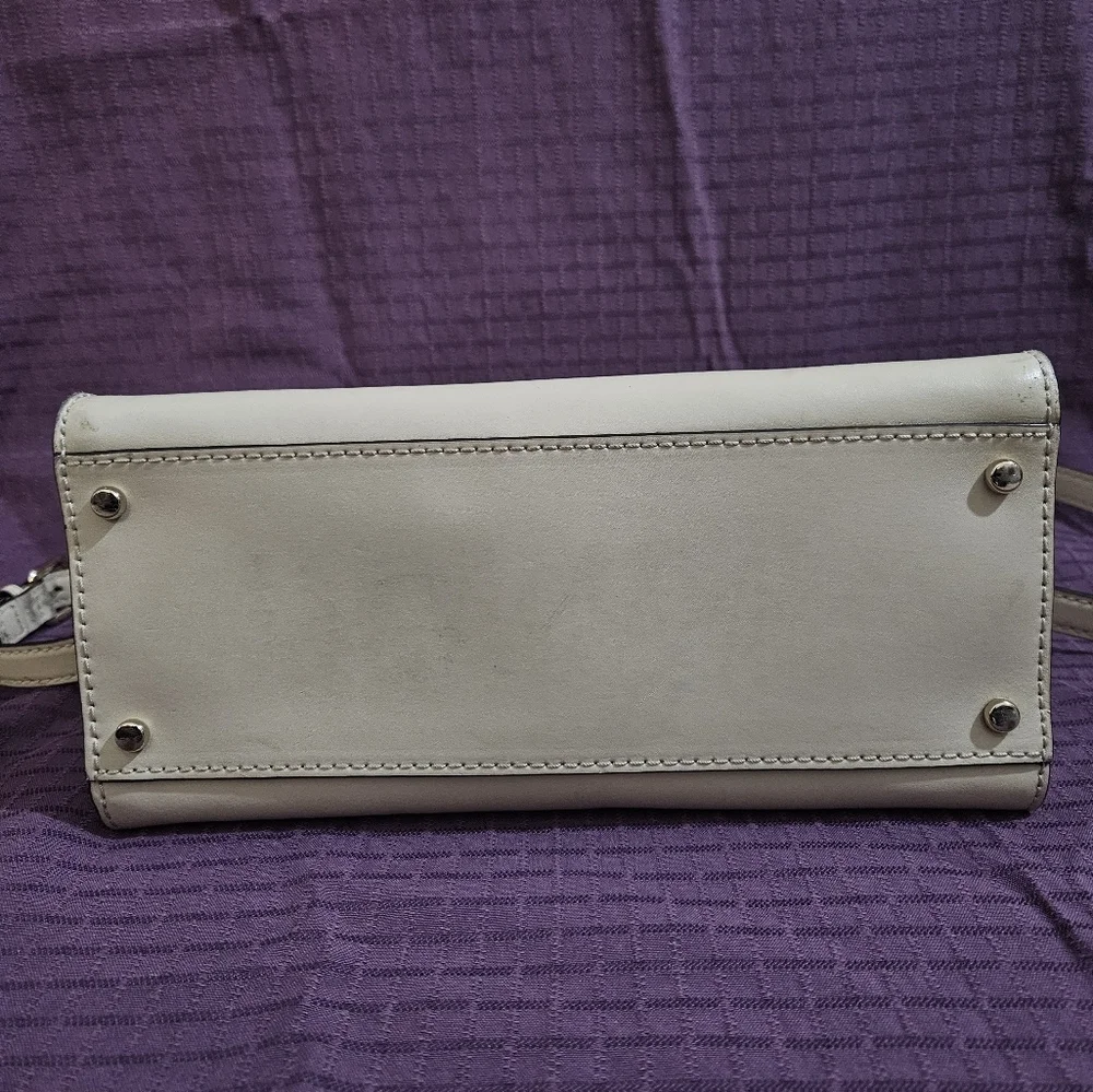 Kate Spade Cream Leather Satchel/Crossbody